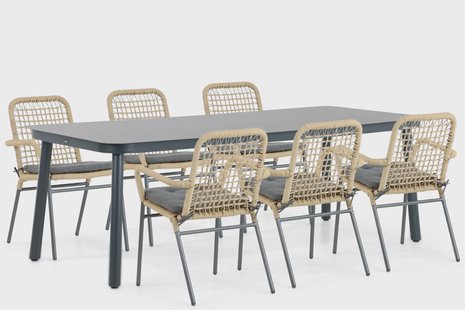 Lifestyle Catalone/Tavano 220 cm dining tuinset 7-delig