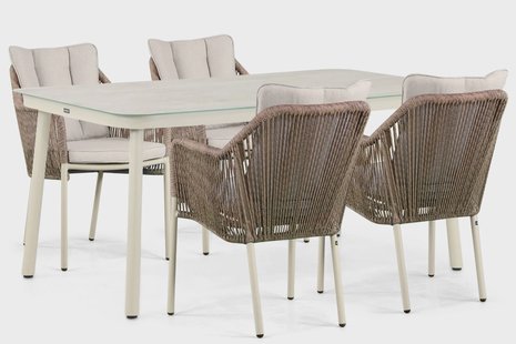 Lifestyle Marbella/Tavano 160 cm dining tuinset 5-delig