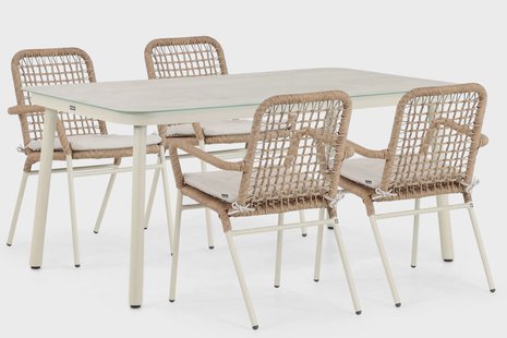 Lifestyle Catalone/Tavano 160 cm dining tuinset 5-delig