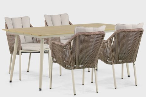De Laan Marbella/Matale 180 cm dining tuinset 5-delig