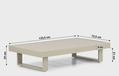 Lifestyle Lorenzo loungetafel 130 x 73,5 cm
