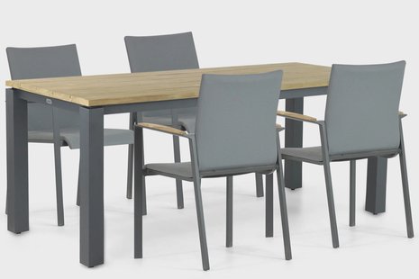 Lifestyle Brandon/Riviera 180 cm dining tuinset 5-delig