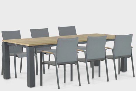 Lifestyle Brandon/Riviera 240 cm dining tuinset 7-delig