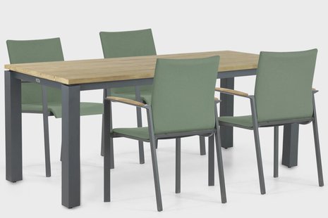 Lifestyle Brandon/Riviera 180 cm dining tuinset 5-delig
