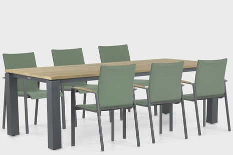 Lifestyle Brandon/Riviera 240 cm dining tuinset 7-delig