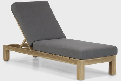 Santika Arlington lounger met antraciet kussen