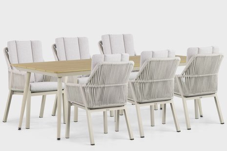 Lifestyle Verona/Matale 240 cm dining tuinset 7-delig