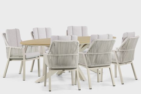 Lifestyle Verona/Matara 220 cm dining tuinset 7-delig