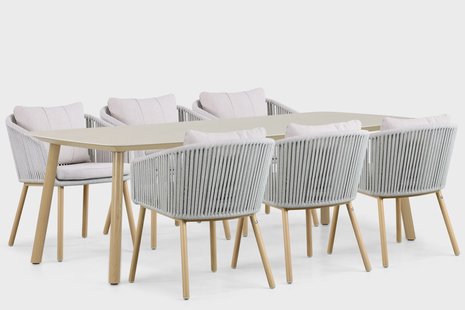 Lifestyle Bloom/Bloom 240 cm dining tuinset 7-delig