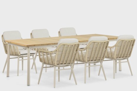 Coco Antoni/Milou 240 cm dining tuinset 7-delig