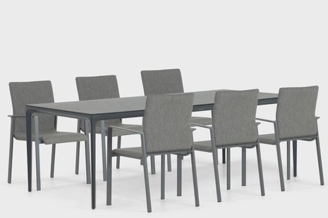 Lifestyle Rome/Cesar 220 cm dining tuinset 7-delig