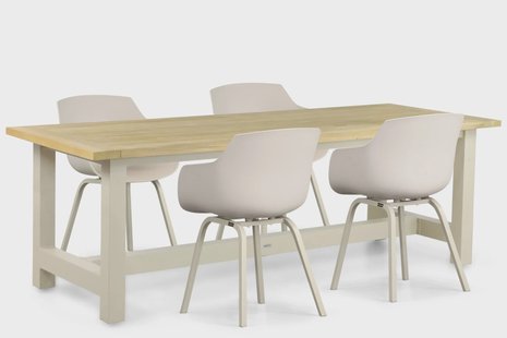 Lifestyle Salina/San Francisco 200 cm dining tuinset 5-delig