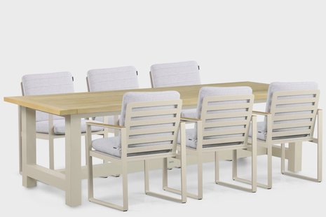 Lifestyle Faro/San Francisco 260 cm dining tuinset 7-delig