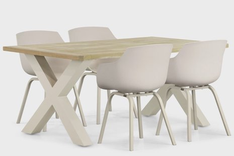 Lifestyle Salina/Cardiff 180 cm dining tuinset 5-delig