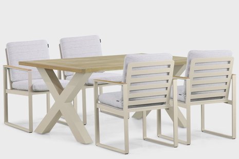 Lifestyle Faro/Cardiff 180 cm dining tuinset 5-delig