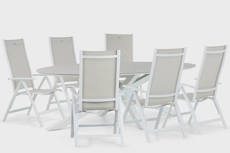 Hartman Troy/Cervola 240 cm dining tuinset 7-delig