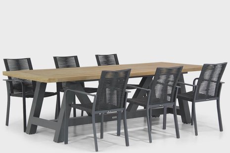 Santika Annisa/Trente 260 cm dining tuinset 7-delig
