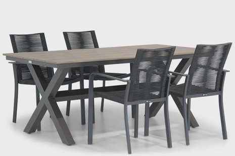 Santika Annisa/Forest 180 cm dining tuinset 5-delig