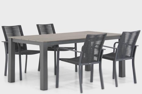 Santika Annisa/Valley 180 cm dining tuinset 5-delig