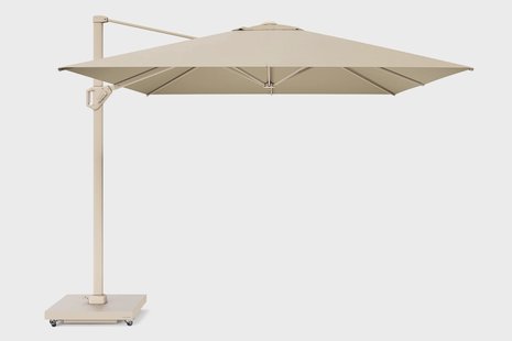 Platinum Challenger zweefparasol 4x3m T1 premium (excl. voet) sand frame/champagne