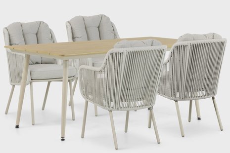 Santika Nanda/Matale 180 cm dining tuinset 5-delig