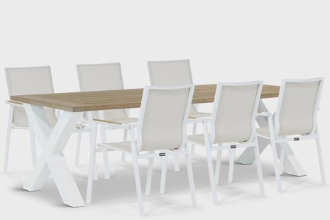 Lifestyle Fiora/Cardiff 240 cm dining tuinset 7-delig