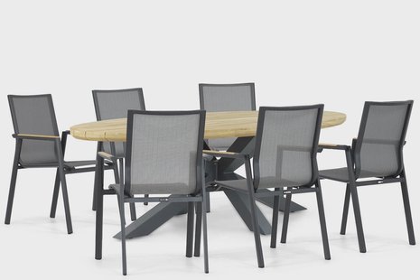 Lifestyle Fiora/Diogo 240 cm dining tuinset 7-delig