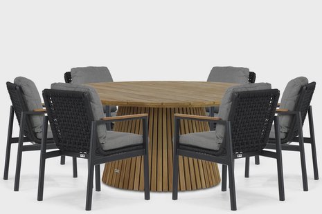 Coco Ralph/Fungo 180 cm dining tuinset 7-delig