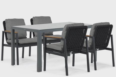 Coco Ralph/Venustas 150 cm dining tuinset 5-delig