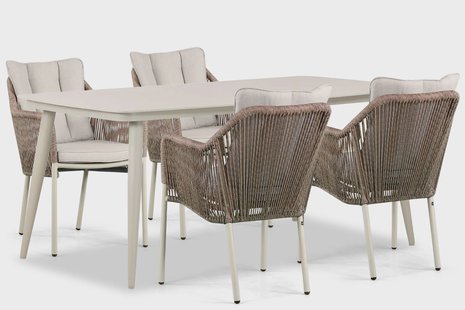 Lifestyle Marbella/Vienna 180 cm dining tuinset 5-delig