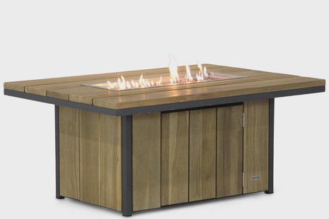 Lifestyle Seaside lounge vuurtafel 120 x 80 cm antraciet