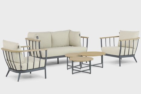 Apple Bee Condor stoel-bank loungeset 6-delig