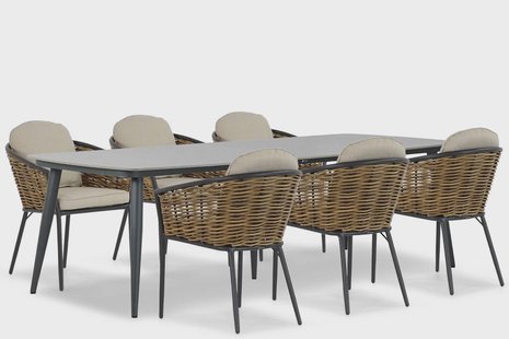 Lifestyle Nice/Vienna 240 cm dining tuinset 7-delig