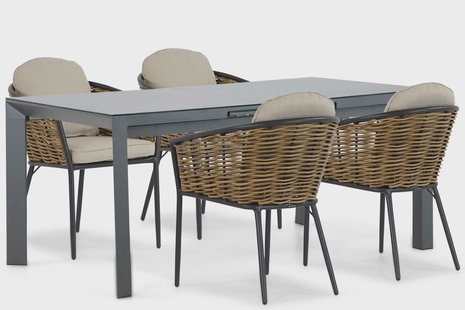 Lifestyle Nice/Alicante 180/240 cm dining tuinset 5-delig