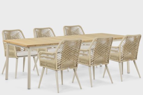Coco Vedra/Milou 240 cm dining tuinset 7-delig
