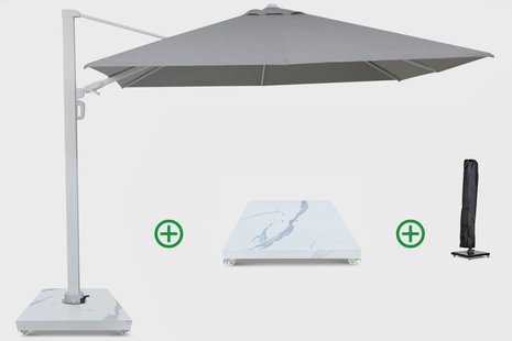 Camello Luna zweefparasol 3x3m S2 Excellent (incl. voet + hoes)