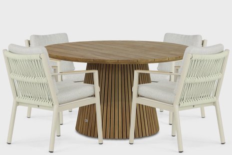 Coco Sevilla/Fungo 140 cm dining tuinset 5-delig