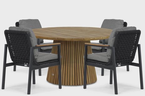 Coco Ralph/Fungo 140 cm dining tuinset 5-delig