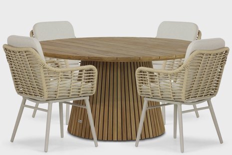Coco Antoni/Fungo 140 cm dining tuinset 5-delig