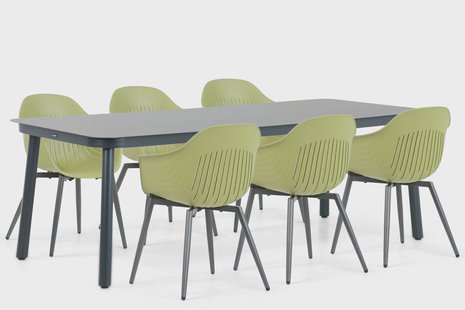 Lifestyle Lissabon/Tavano 220 cm dining tuinset 7-delig