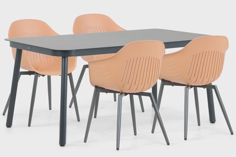 Lifestyle Lissabon/Tavano 160 cm dining tuinset 5-delig