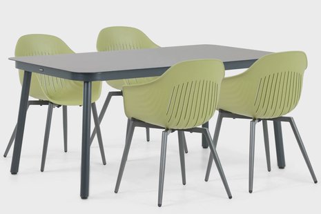 Lifestyle Lissabon/Tavano 160 cm dining tuinset 5-delig