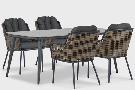 Santika Fasano/Vienna 180 cm dining tuinset 5-delig