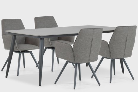 Lifestyle Andorra/Vienna 180 cm dining tuinset 5-delig