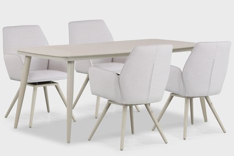 Lifestyle Andorra/Vienna 180 cm dining tuinset 5-delig