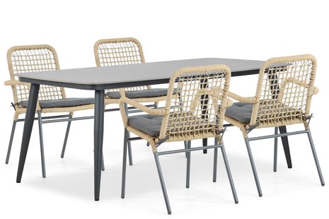 Lifestyle Catalone/Vienna 180 cm dining tuinset 5-delig