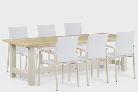 Lifestyle Brandon/San Francisco 260 cm dining tuinset 7-delig