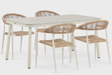 Lifestyle Granada/Tavano 160 cm dining tuinset 5-delig