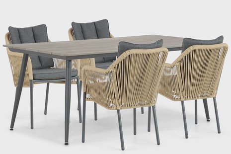 De Laan Marbella/Matale 180 cm dining tuinset 5-delig