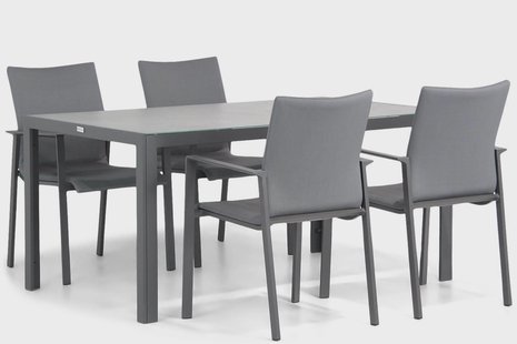 Lifestyle Rome/Varano 160 cm dining tuinset 5-delig